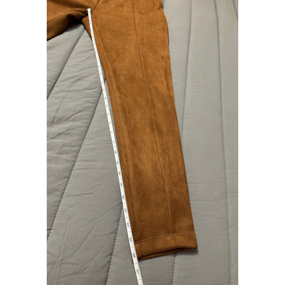 LOFT | Faux Suede Leggings in Fresh Pumpernickel | Small - Picture 5 of 12